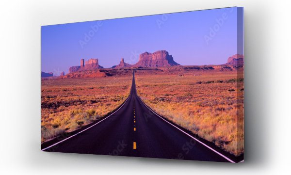 Wizualizacja Obrazu : #316641218 Słynna droga do Monument Valley obszar graniczny Arizona/Utah, rezerwat Indian Navajo