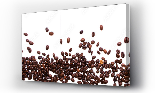 Wizualizacja Obrazu : #317338115 Rozsypane ziarna palonej kawy, t?o z kawy