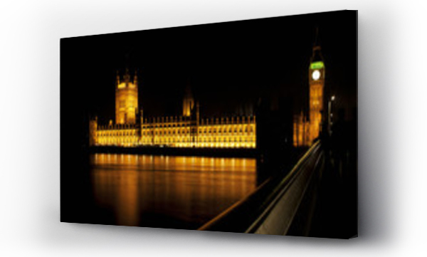 Wizualizacja Obrazu : #32153488 Nocna fotografia Westminster, Big Ben i Tamiza.