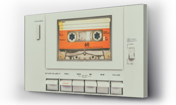 Retro stylizowany obraz zabytkowego odtwarzacza kaset audio