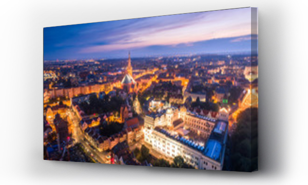 miasto, Niebo noc, szczecin