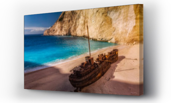 Wizualizacja Obrazu : #329304951 Wrak w Zatoce Wraku na greckiej wyspie Zakynthos