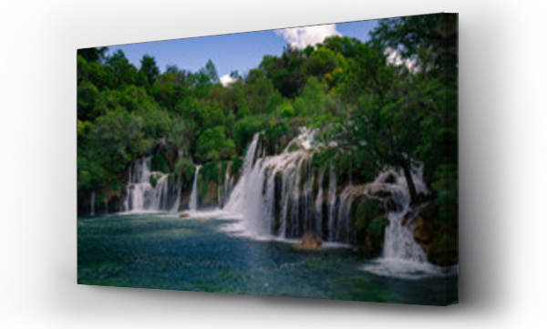 chorwacja, góry, pejzaż, widok, Wodospady