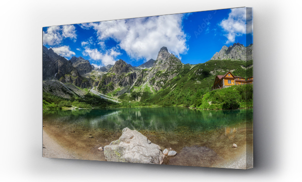 Wizualizacja Obrazu : #344516777 Zielony Staw Kie?marski w Tatrach, panorama