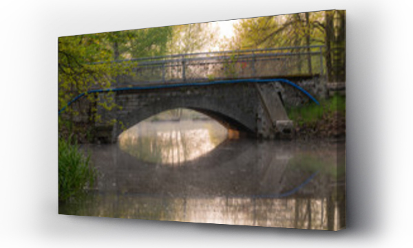 Wizualizacja Obrazu : #348476457 Murowany most w parku ?wierkla?skim
