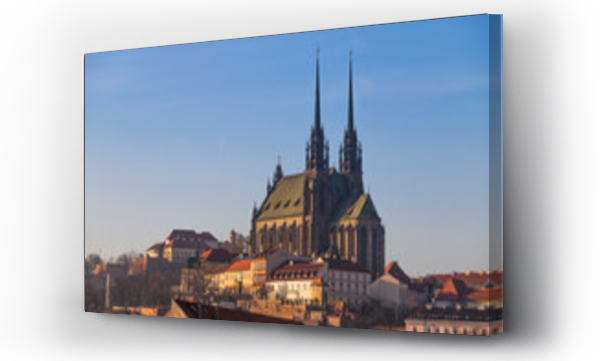 Wizualizacja Obrazu : #348951005 Church of St. Peter and Paul -Petrov in the city of Brno in the Czech Republic.