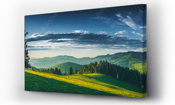 góry, krajobraz, Panorama