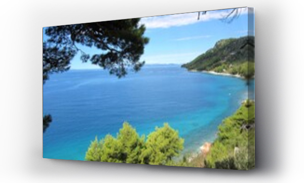 Wizualizacja Obrazu : #357945829 Widok na Morze Adriatyckie, Chorwacja, miejscowo??  ?ivogo??e