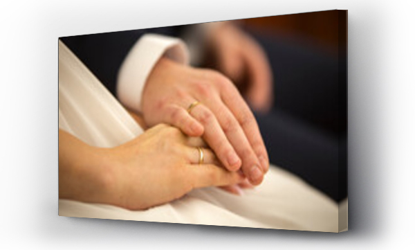 Wizualizacja Obrazu : #363245708 D?onie m?odej pary w obr?czkach