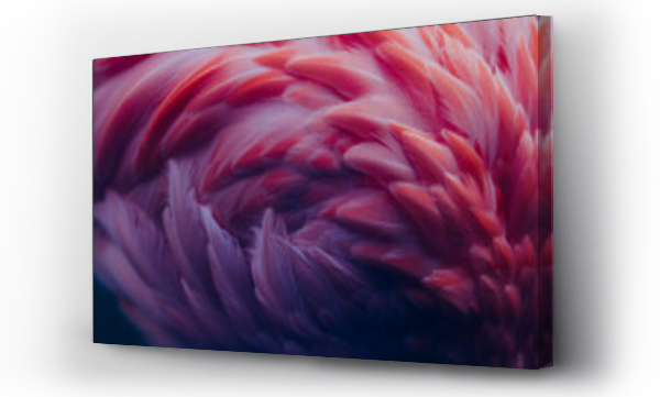 Wizualizacja Obrazu : #363450905 Beautiful close-up of the feathers of a pink flamingo bird. Creative background. 