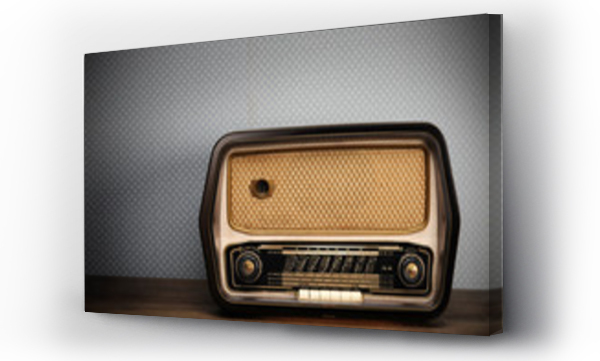 Wizualizacja Obrazu : #37051887 antyczne radio na tle vintage