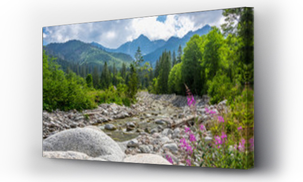 drzewa, góry, Kwiaty