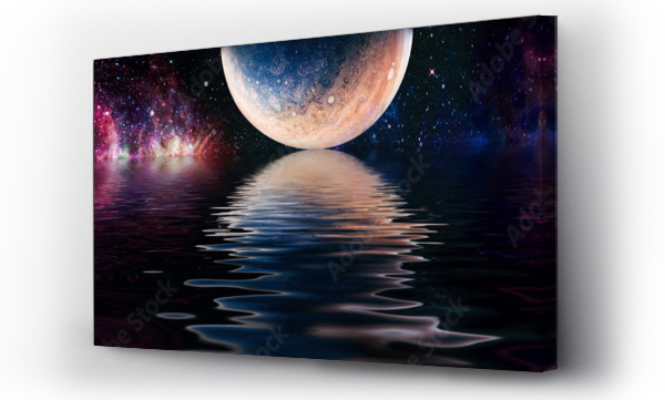 Wizualizacja Obrazu : #374536357 Jupiter reflected in water from space showing all they beauty. Extremely detailed image