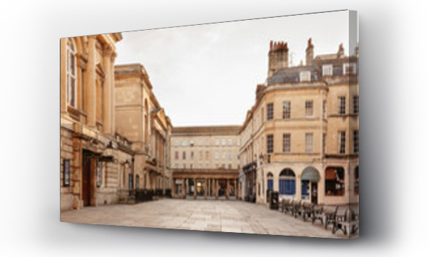 Wizualizacja Obrazu : #378509773 Buildings around empty town square, Bath, Somerset, UK
