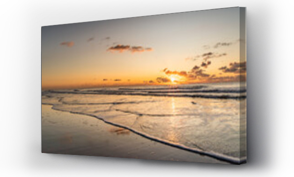 morze, zachód słońca