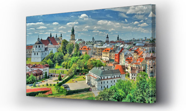 Wizualizacja Obrazu : #384714996 Panorama Starego Miasta w Lublinie