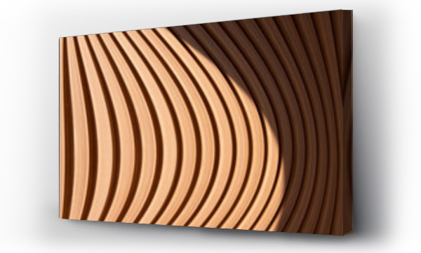 Wizualizacja Obrazu : #387967890 curve line of wood in detail building abstract architecture background