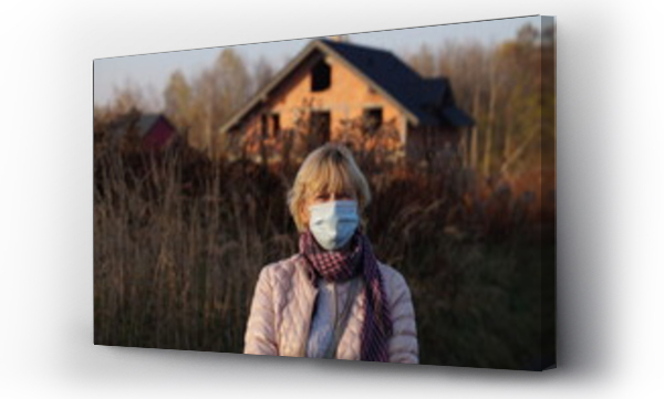 Wizualizacja Obrazu : #390911194 czas pandemii ponowny atak wirusa grypy izolacja z dala od innych