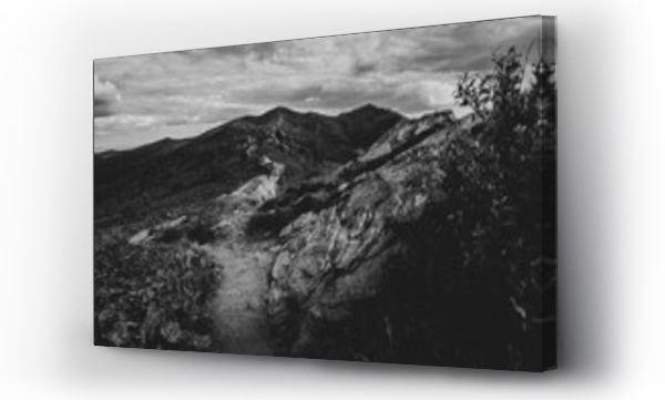 czarno-biały, górskie wędrówki, Krajobrazy