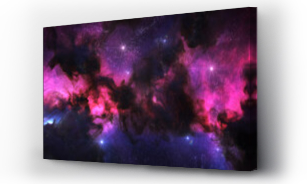 Wizualizacja Obrazu : #403226167 Outer Space Background with colorful Nebula Clouds and Stars. Galaxy Astronomy image showing the universe beyond the Milky Way.