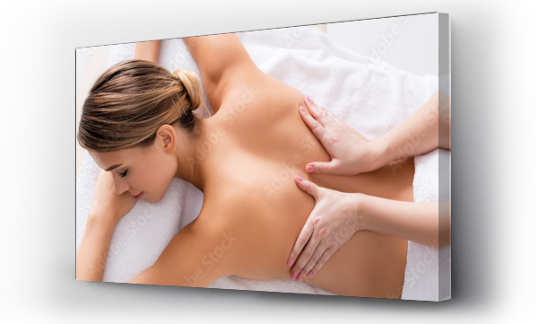 masaż terapii, reszta, Spa, tył