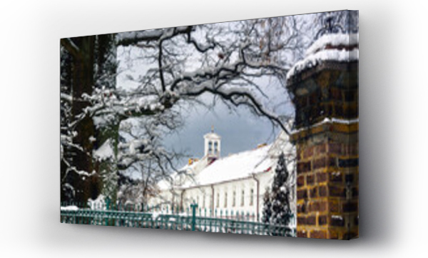 Wizualizacja Obrazu : #410457577 Zima w malowniczym miasteczku Supra?l, Podlasie, Polska
