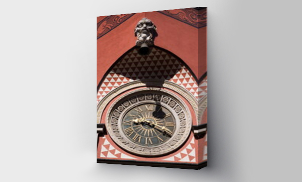 Zegar na Starym Mieście, Rynek Starego Miasta, Stare Miasto, wpisane na Listę Światowego Dziedzictwa UNESCO, Warszawa, Polska, Europa