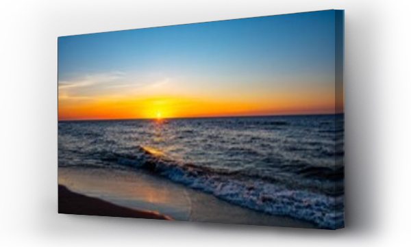 morze, zachód słońca, Zachód słońca morze