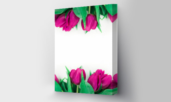 Kwiaty, ramka, Tulipany