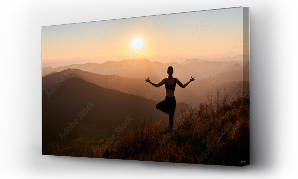 Krajobrazy, natura, Panorama, poza, relaksacja, spokojny, wzniesienie, yoga, yoga pose