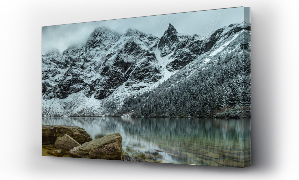 Wizualizacja Obrazu : #427981998 Morskie Oko i Mnich - Tatry Wysokie - Polska - Panorama HDR - High Tatras