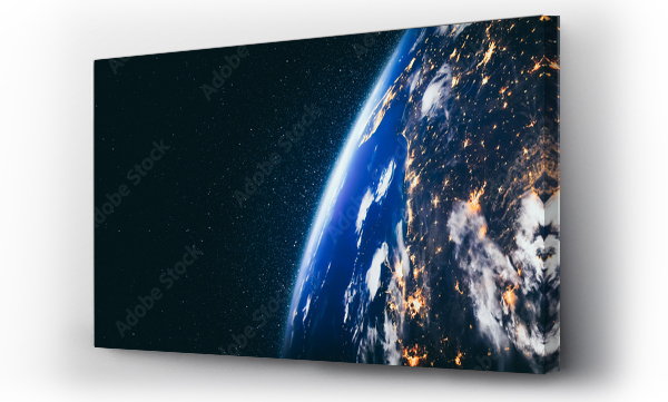 kosmos, miejsce, na północ, planeta ziemia