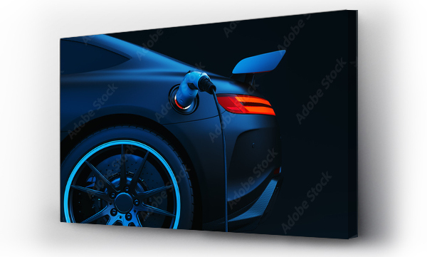 Wizualizacja Obrazu : #432859145 EV Electric car silhouette