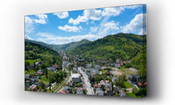 Wizualizacja Obrazu : #436036184 Szczyrk - Krajobraz - miasto szczyrk - centrum - lato - wyjazd na weekend