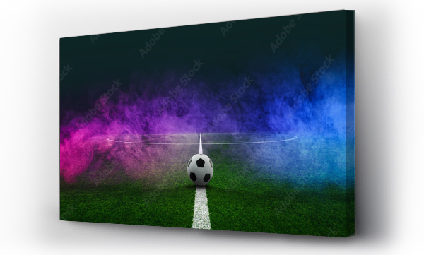 Wizualizacja Obrazu : #436164710 textured soccer game field - center, midfield