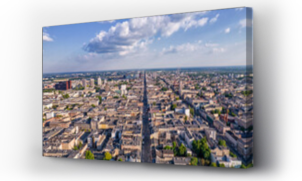 Wizualizacja Obrazu : #439157527 Łódź, Polska - panorama miasta.