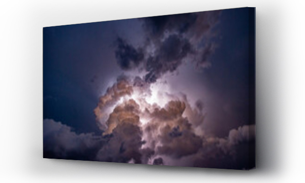 Wizualizacja Obrazu : #439663153 Lightening behind Clouds