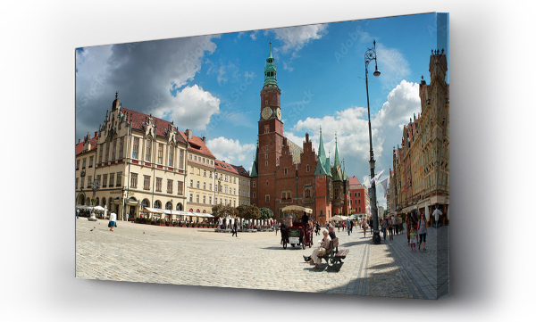 Wizualizacja Obrazu : #43985396 Gotycki Ratusz w centrum Wroc?awia