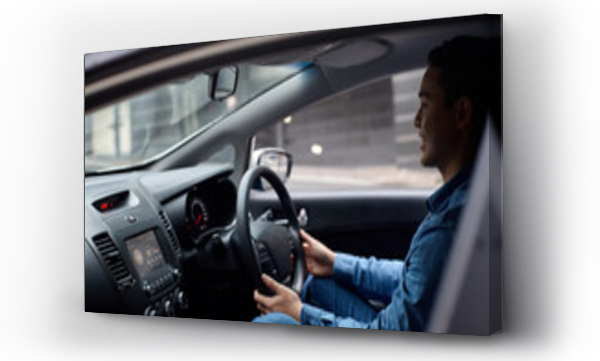 Wizualizacja Obrazu : #440213253 Interior of man driving car
