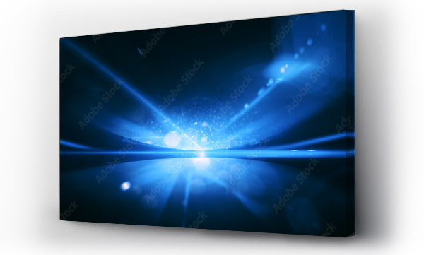Wizualizacja Obrazu : #440717630 Abstract dark blue cosmos background texture.