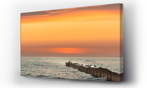 Bałtyk, morze, słońce, zachód słońca