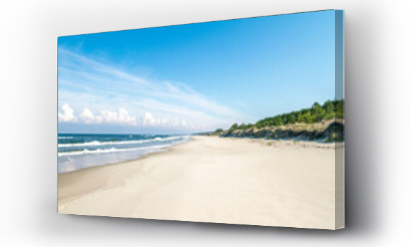 Wizualizacja Obrazu : #461865523 Beautiful sandy seaside beach. Baltic Sea (Morze Ba?tyckie, Ba?tyk), Poland.