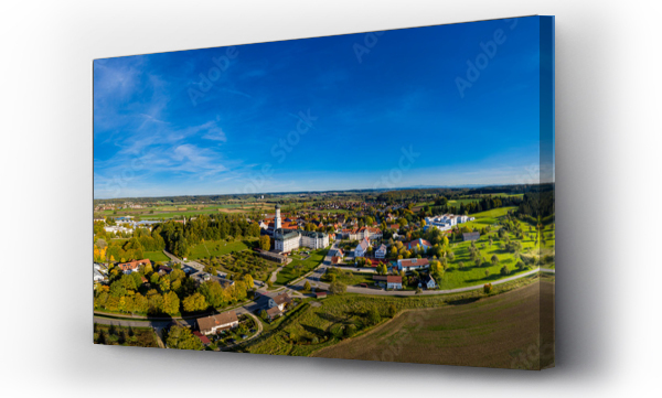 Wizualizacja Obrazu : #462695927 Germany, Bavaria, Ursberg, Aerial view of Ursberg Abbey of the Franciscan St. Joseph Congregation