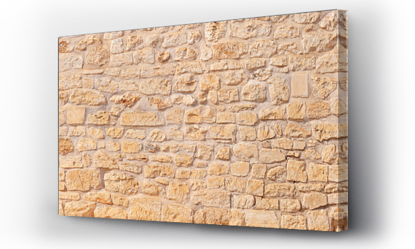 Wizualizacja Obrazu : #465771771 natural wide panorama wall design pattern background  rustic rough warm sand stone texture