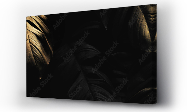 Wizualizacja Obrazu : #472532072 Golden monstera leaves background design resource