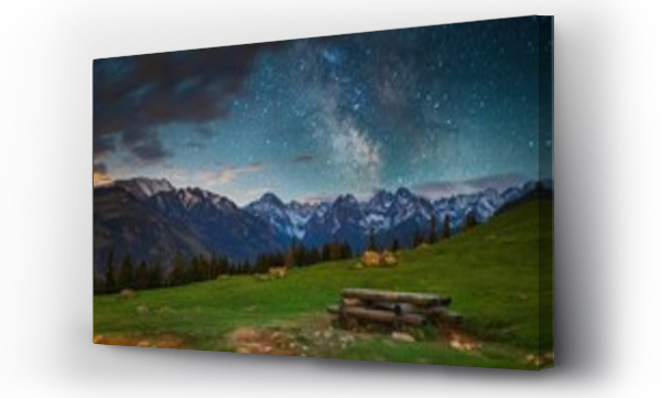 Wizualizacja Obrazu : #472568259 Droga Mleczna w Tatrach widziana z Rusinowej Polany w Czerwcu