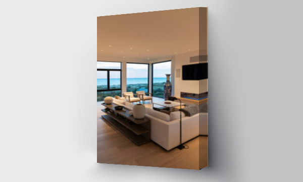 Wizualizacja Obrazu : #473721069 Luxury Waterfront Modern Home 