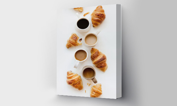 Wizualizacja Obrazu : #478945227 coffee and croissants