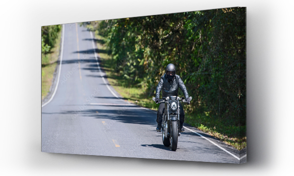 Wizualizacja Obrazu : #481052221 man riding an electric motorcycle  in Thailand