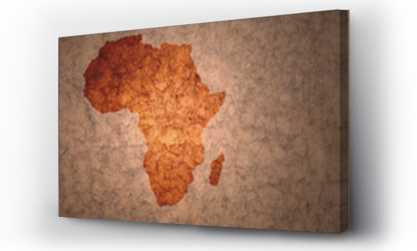 Wizualizacja Obrazu : #482212090 map of africa on a old vintage crack paper background